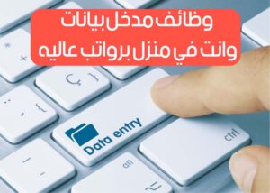 ادخال البيانات من المنزل