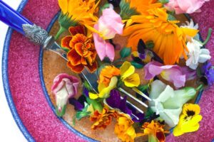 زهور قابلة للاكل