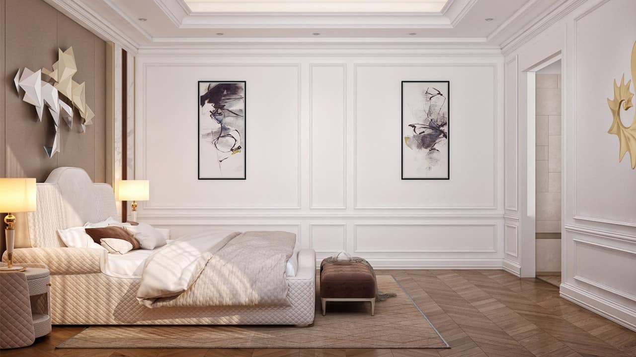 ترتيب غرفة نوم هادئة ومريحة