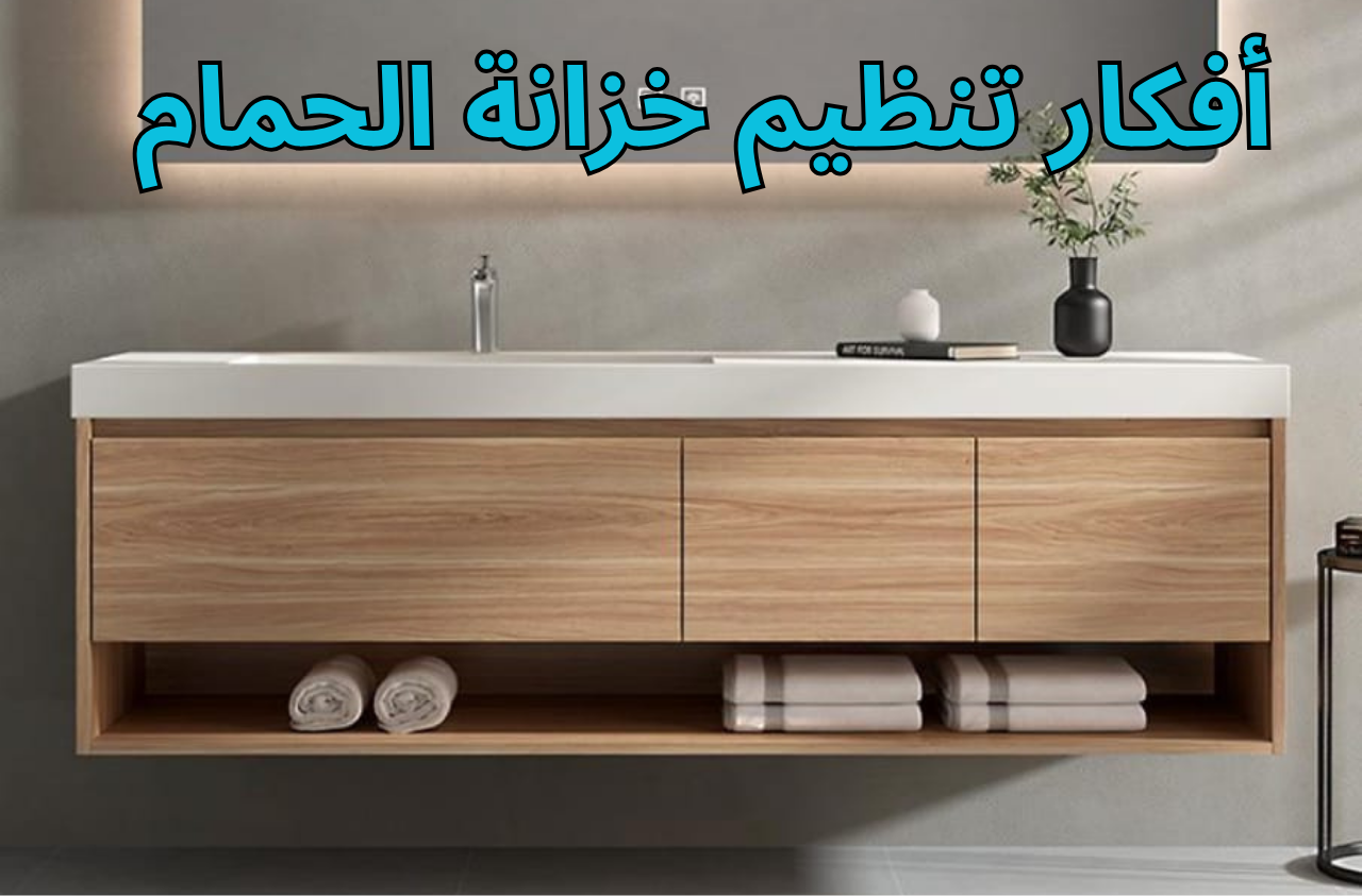 أفكار تنظيم خزانة الحمام