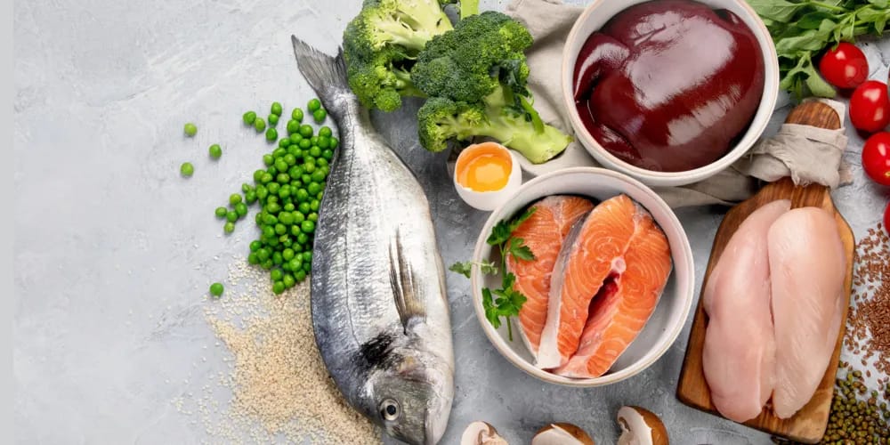 ⁩ 
الأطعمة الغنية بالحديد للأطفال