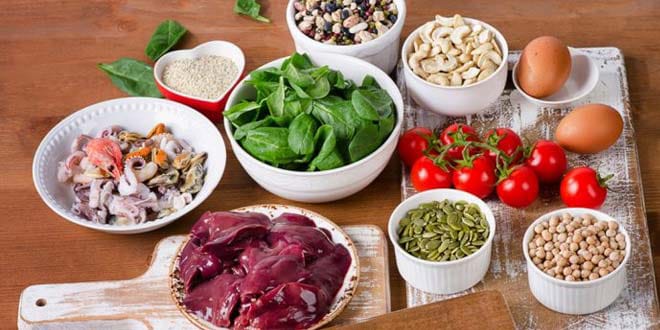 ⁩ 
الأطعمة الغنية بالحديد للأطفال