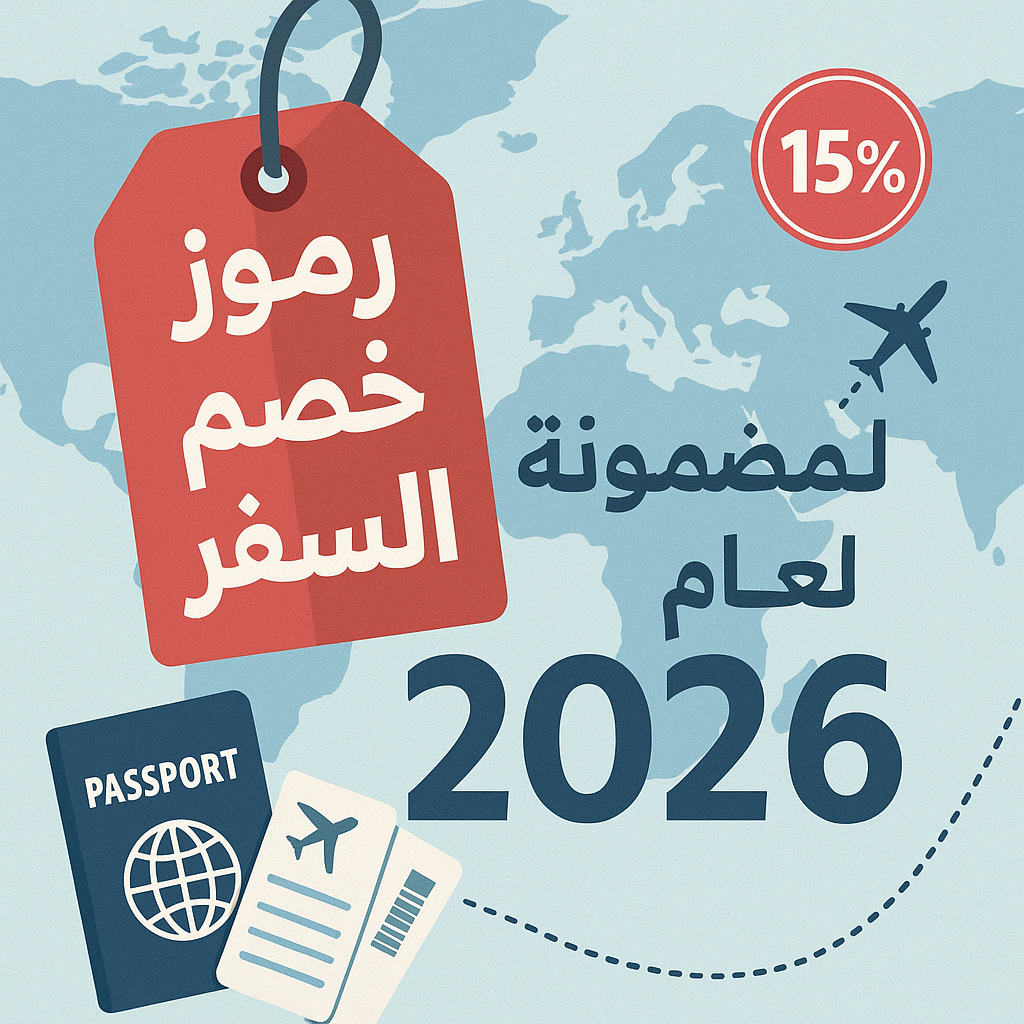 أكواد خصم السفر المضمونة لعام 2026
