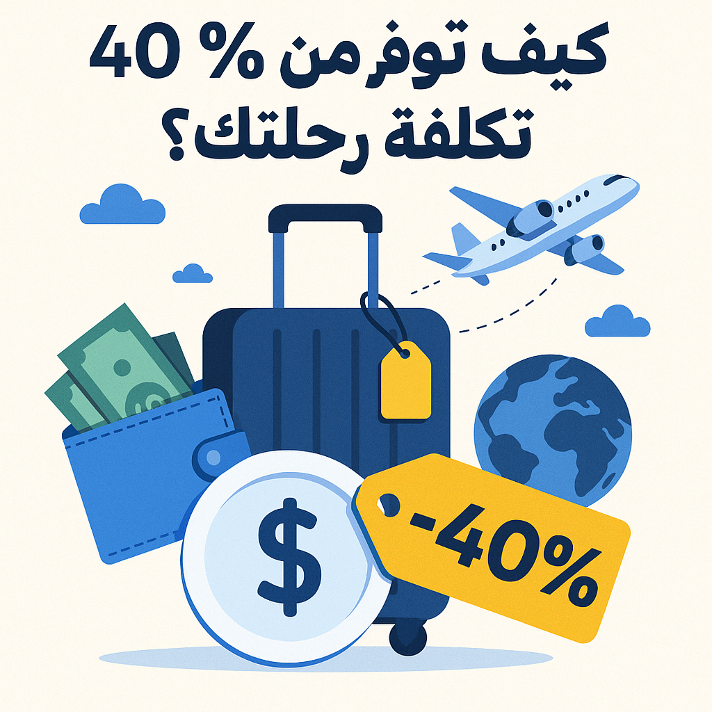 كيف توفر 40% من تكلفة رحلتك؟
